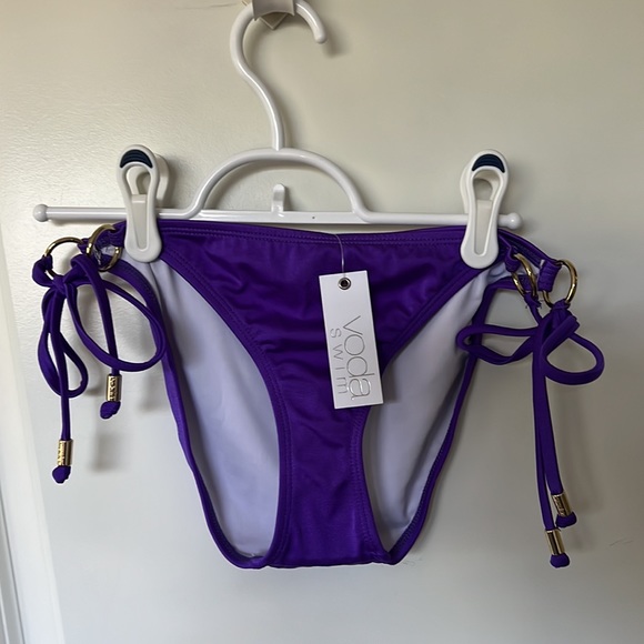 NWT Voda Swim Hoop String Bikini Bottom, L - Picture 5 of 13